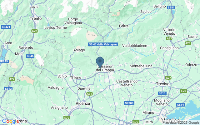 Kaart met locatie Grand Canal